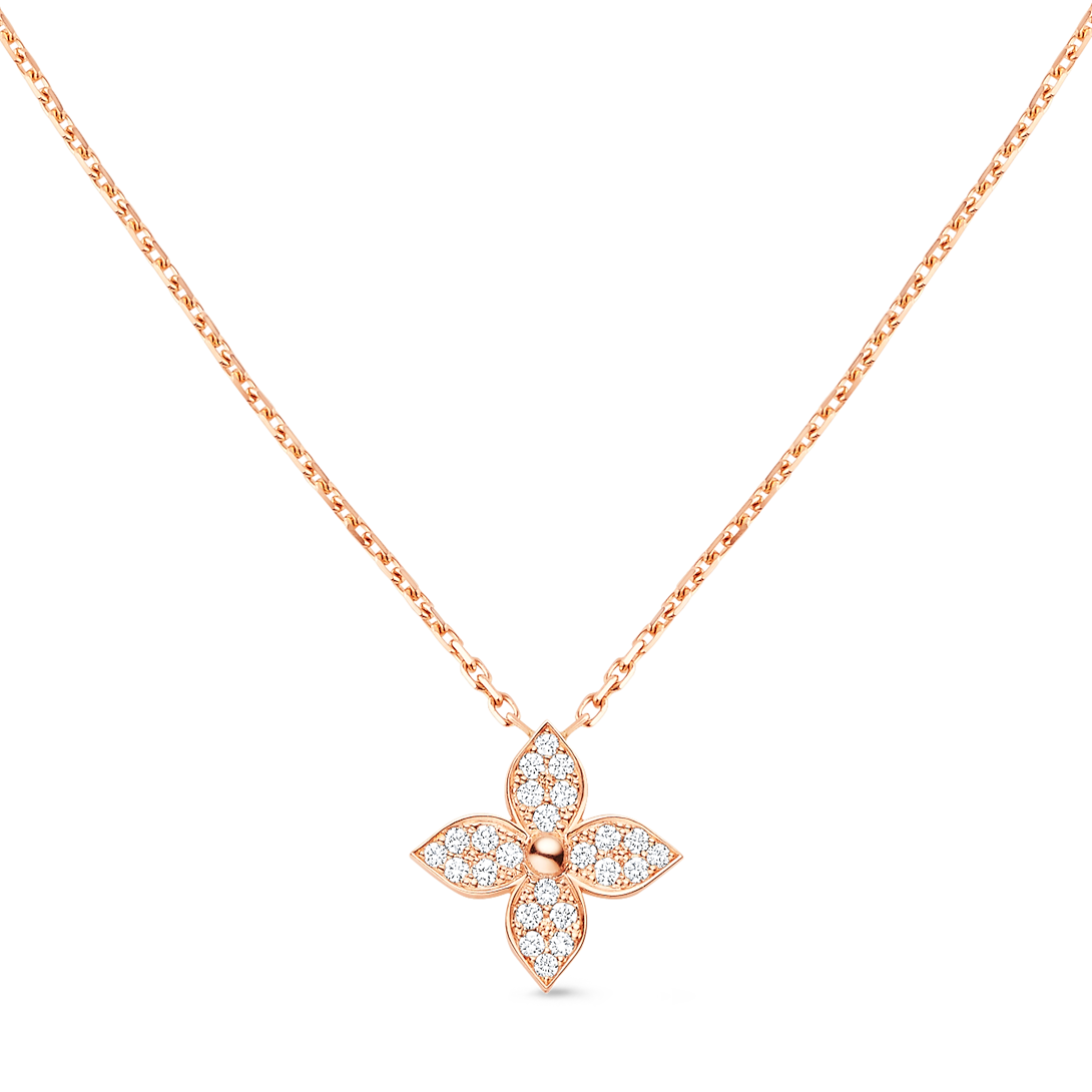 Idylle Blossom Pendant, Pink Gold And Diamonds 0