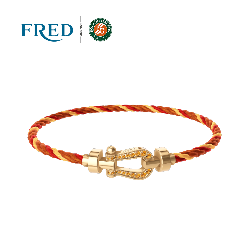 Force 10 Bracelet #fredxrol Garros Full Paved Colored Medium Model 0
