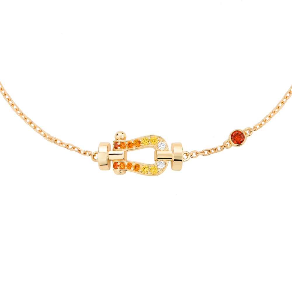 Force 10 Series Bracelet #fredxrol Garros Small Model, Half Paved Colored 1