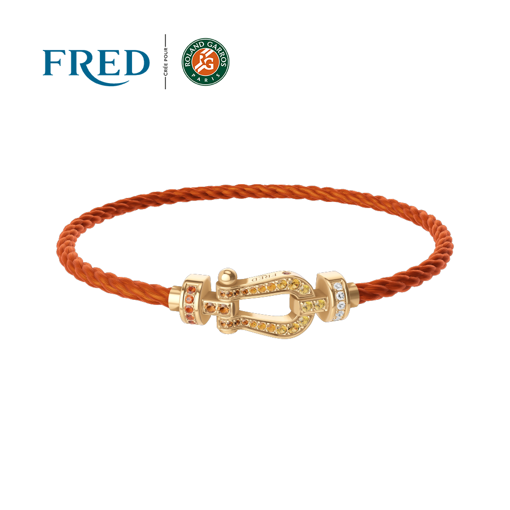 Force 10 Bracelet #fredxrol Garros Full Paved Colored Medium Model 0